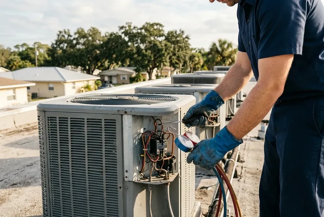 Commercial HVAC Rooftop Condensers