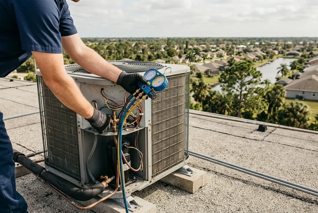 Commercial HVAC Rooftop Condensers