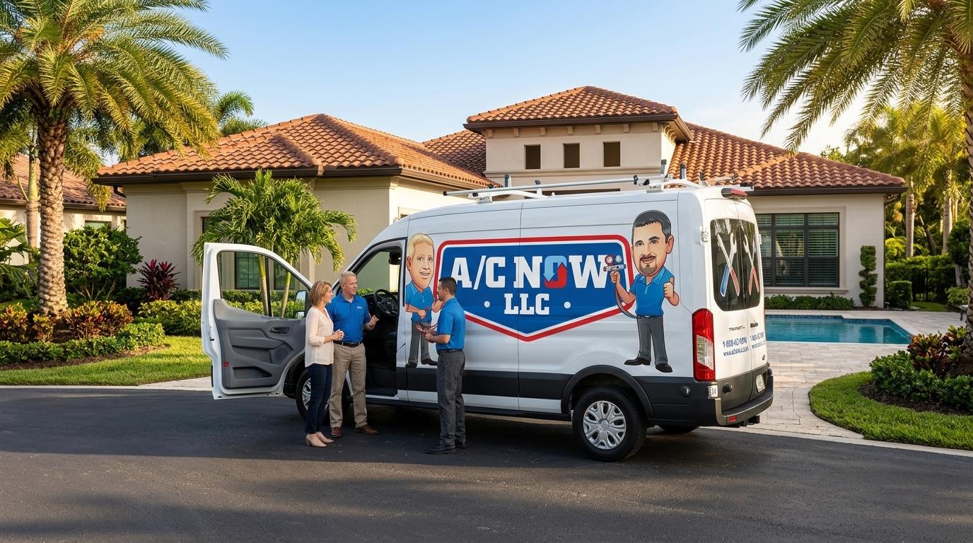 A/C Now LLC HVAC Service Van